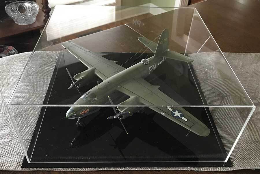 Flak Bait Model Airplane Display Case Story 8874