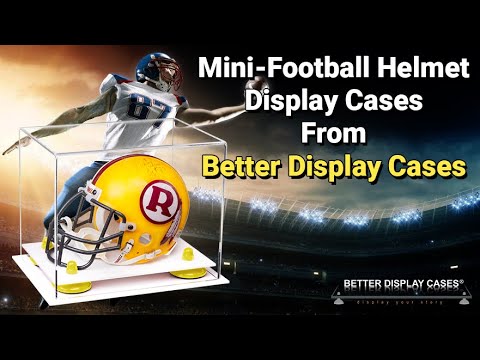 Mini Football Helmet Display Case