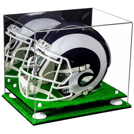 Football Display Case With Risers