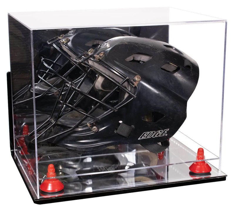 goalie mask display case for sale at better display cases