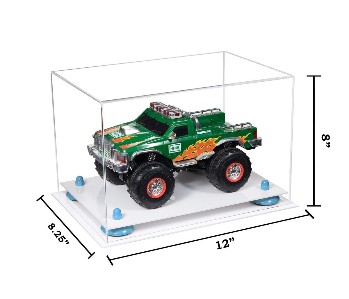 Versatile Clear Acrylic Display Case - Medium Rectangle Box 2024 with Risers 12