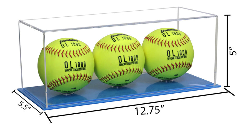 Acrylic Softball Display Case - Better Display Cases (V63/A116)