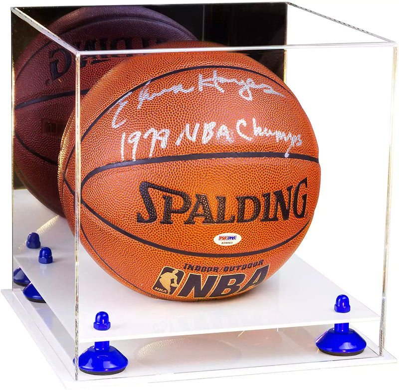 Acrylic Full Size Basketball Display Case - Mirror Wall Mounts for Sale On BetterDisplayCases