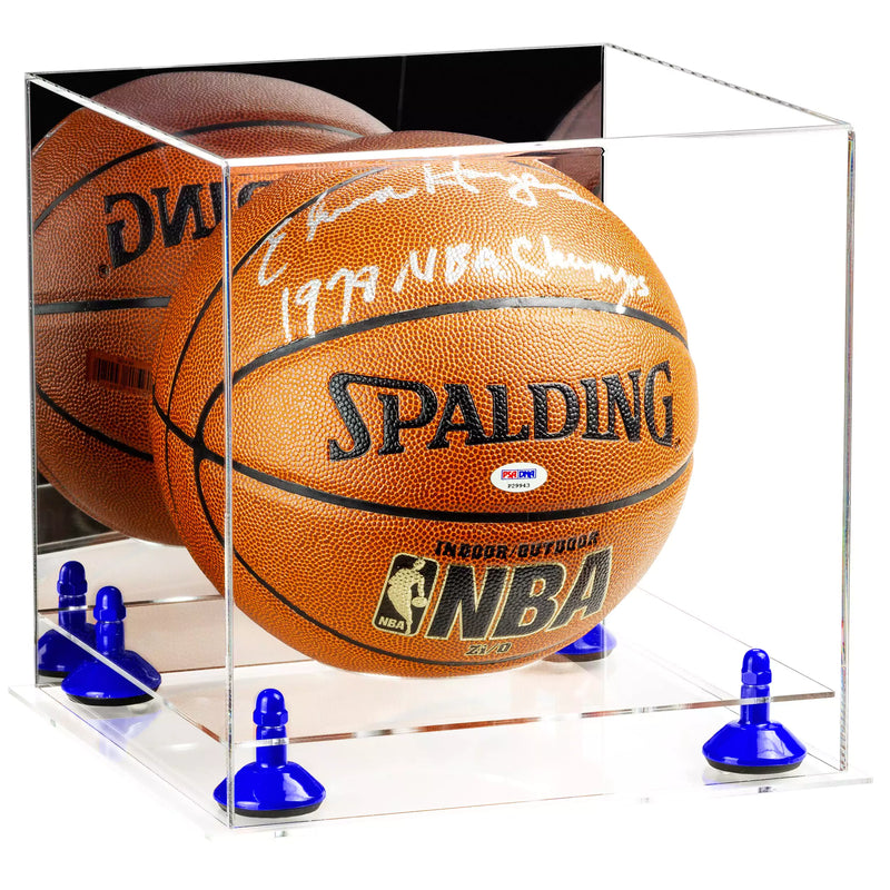 Acrylic Full Size Basketball Display Case - Mirror Wall Mounts for Sale On BetterDisplayCases