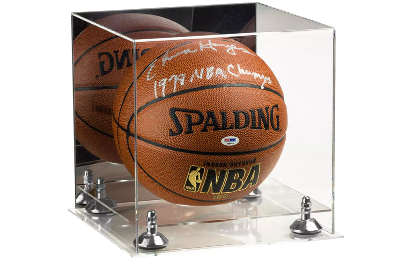 Acrylic Full Size Basketball Display Case - Mirror Wall Mounts for Sale On BetterDisplayCases