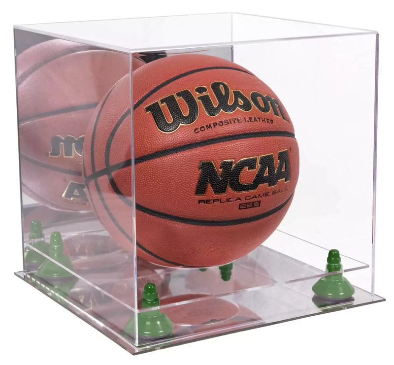 Acrylic Full Size Basketball Display Case - Mirror Wall Mounts for Sale On BetterDisplayCases