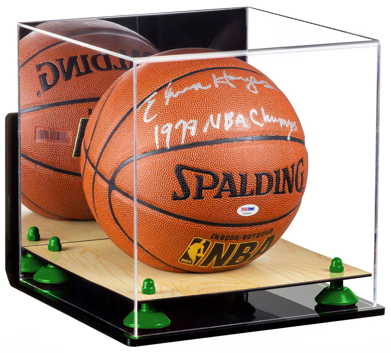 Acrylic Full Size Basketball Display Case - Mirror Wall Mounts for Sale On BetterDisplayCases