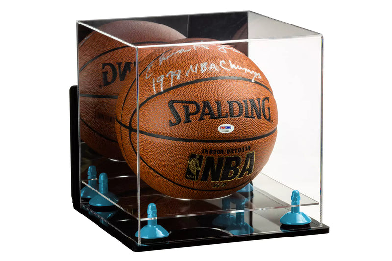 Acrylic Full Size Basketball Display Case - Mirror Wall Mounts for Sale On BetterDisplayCases