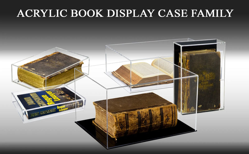 acrylic book display case for sale at better display cases