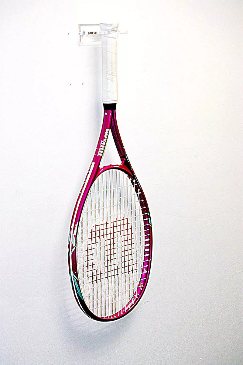 Tennis racket wall mount for sale on better display cases