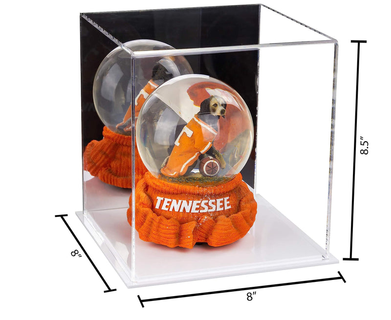 Better Display Cases Clear Acrylic Large Book Display Case 20 x 14 x 6  with White Base (A071-C-WDS)