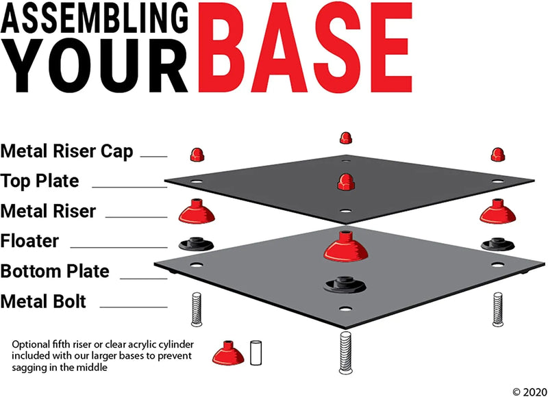 Assembling your better display cases base 