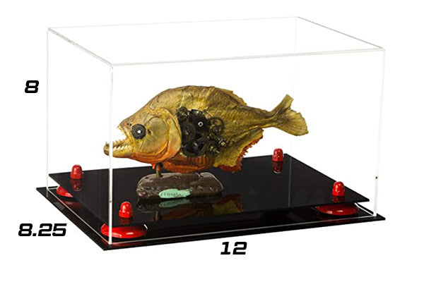 Versatile Deluxe shops Acrylic Display Case - Medium Rectangle Box with Risers and Mirror 12