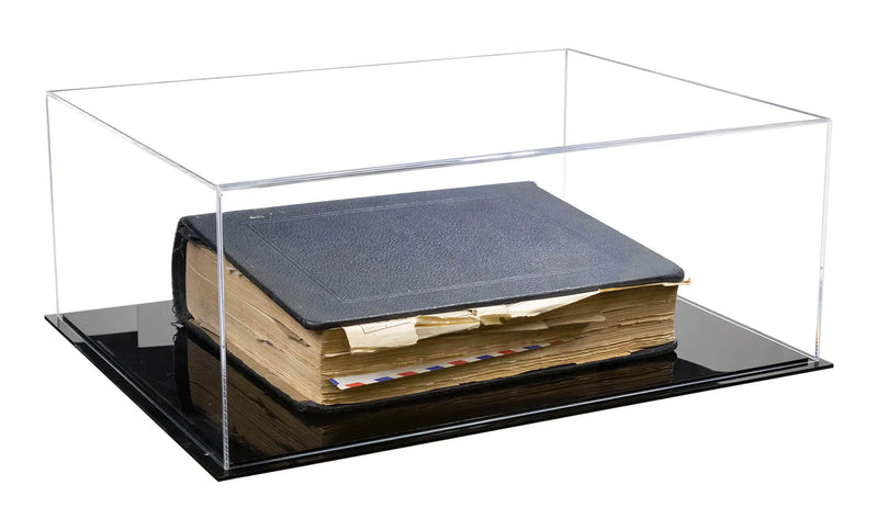 acrylic book display boxes for sale at better display cases