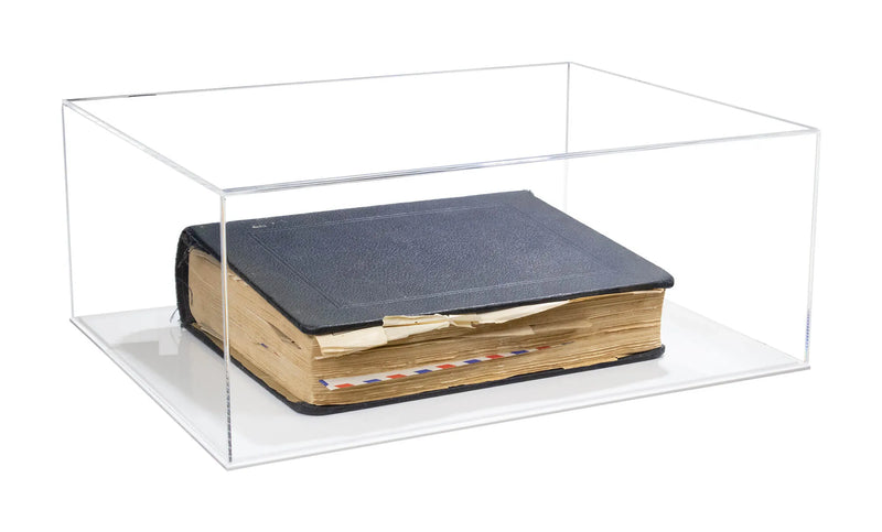 acrylic book display boxes for sale at better display cases