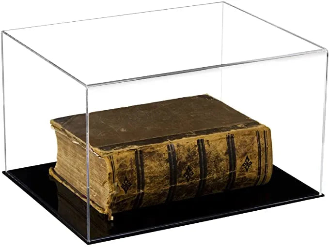 acrylic book display case for sale at better display cases