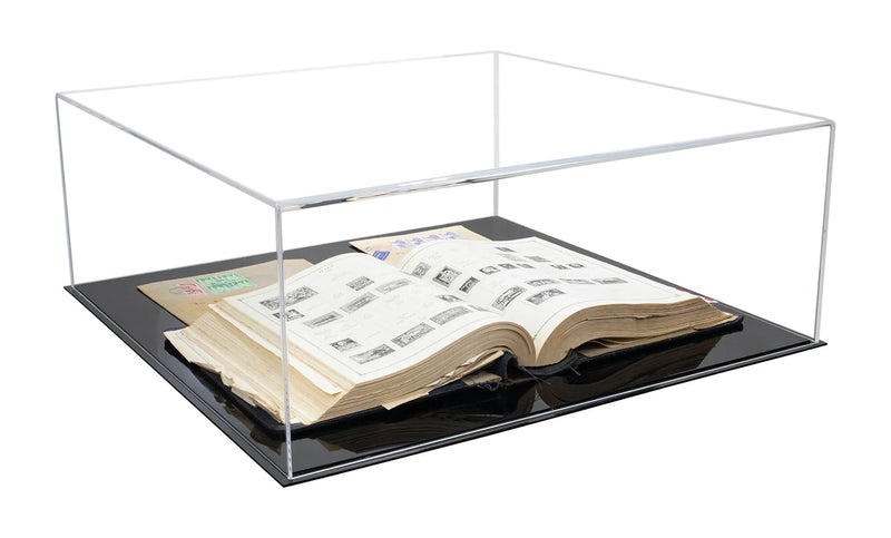 acrylic book display boxes for sale at better display cases