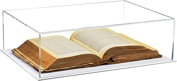 acrylic book display boxes for sale at better display cases