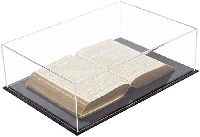 acrylic book display boxes for sale at better display cases