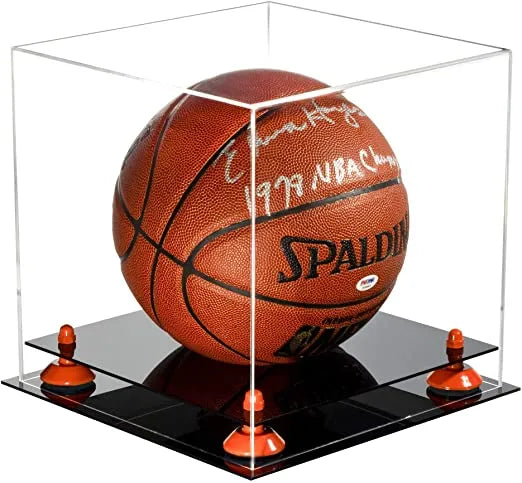 Acrylic Full Size Basketball Display Case for sale on Better Display Cases