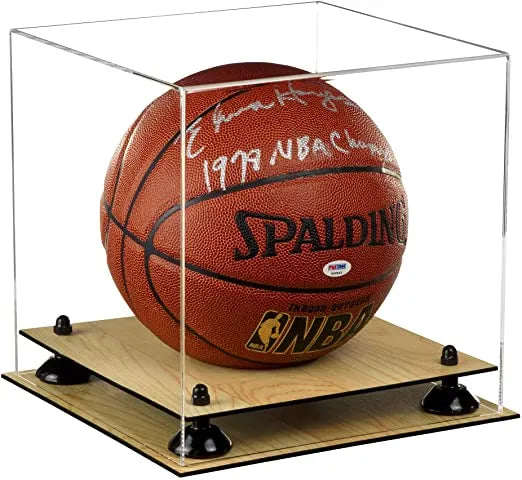 Acrylic Full Size Basketball Display Case for sale on Better Display Cases