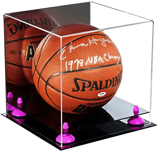 Acrylic Full Size Basketball Display Case for sale on Better Display Cases