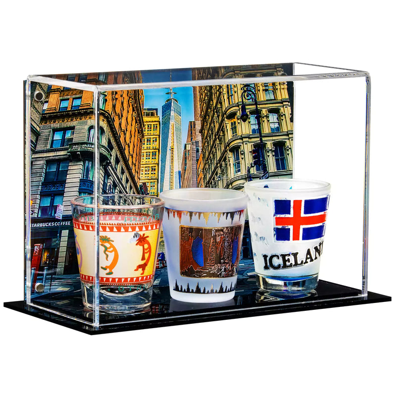 acrylic shot glass display case for sale on better display cases