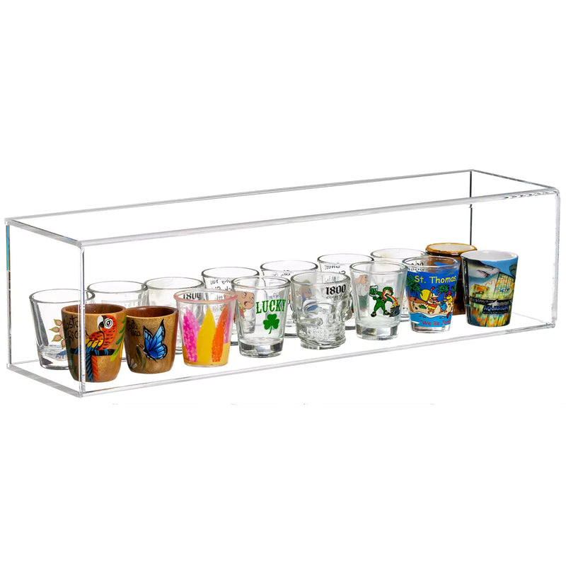 acrylic shot glass display case for sale on better display cases