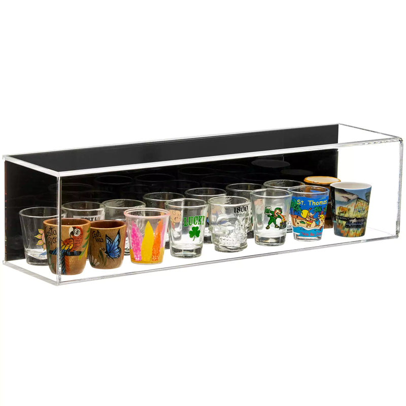 acrylic shot glass display case for sale on better display cases