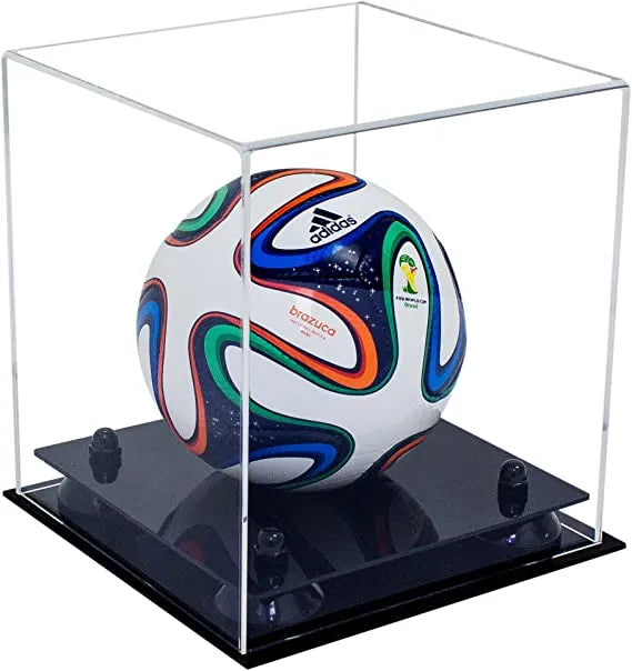 acrylic soccer ball display case for sale on Better Display Cases