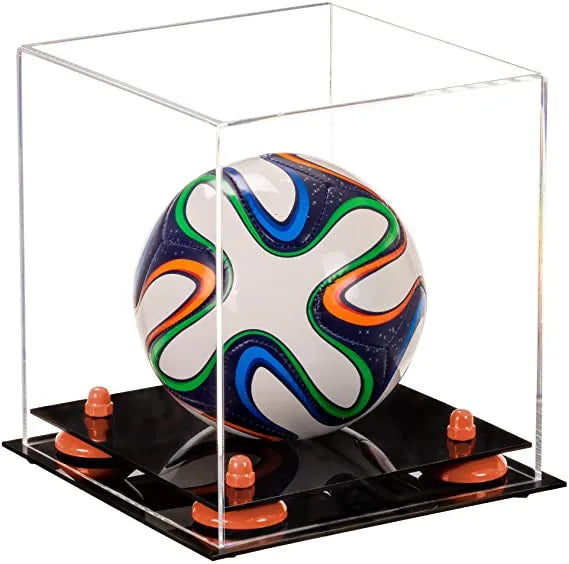 acrylic soccer ball display case for sale on Better Display Cases