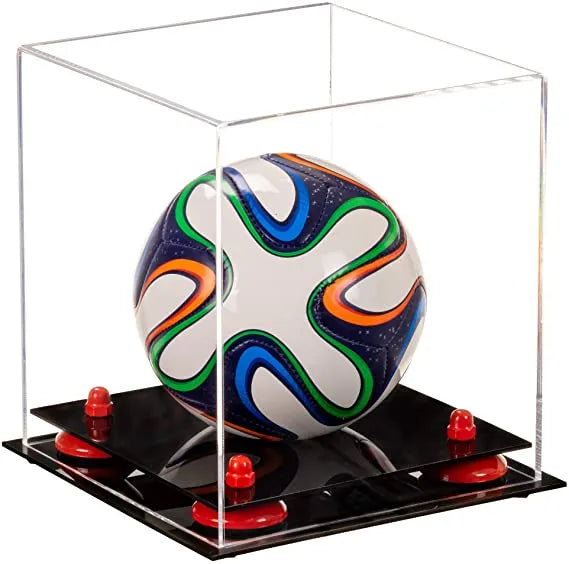 acrylic soccer ball display case for sale on Better Display Cases