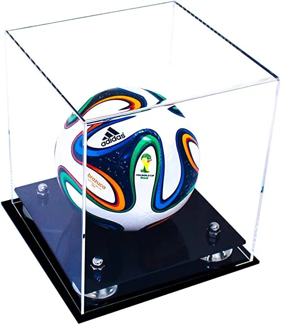 acrylic soccer ball display case for sale on Better Display Cases