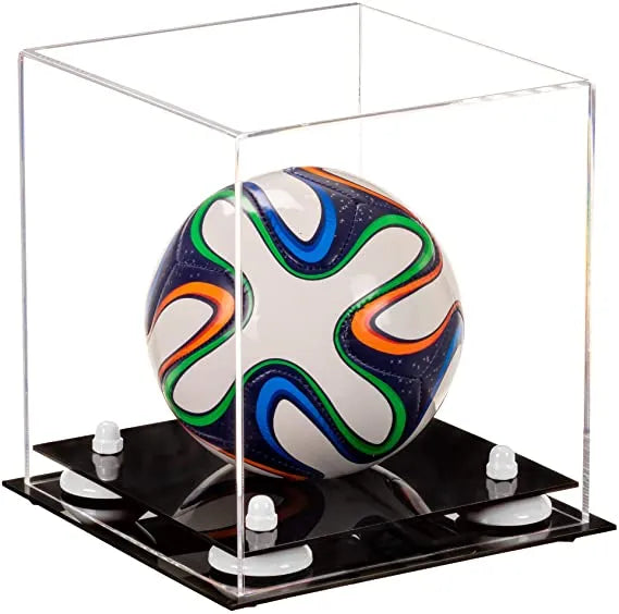 acrylic soccer ball display case for sale on Better Display Cases