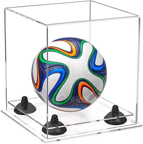 acrylic soccer ball display case for sale on Better Display Cases