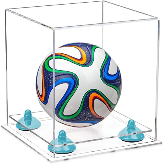 acrylic soccer ball display case for sale on Better Display Cases