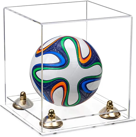 acrylic soccer ball display case for sale on Better Display Cases