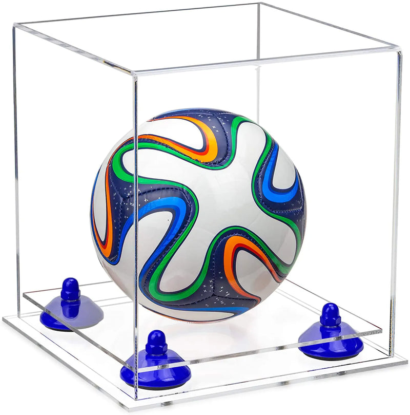 acrylic soccer ball display case for sale on Better Display Cases