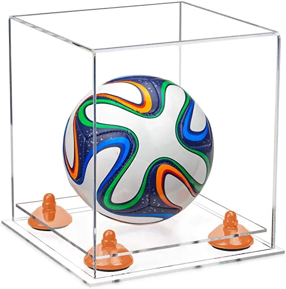 acrylic soccer ball display case for sale on Better Display Cases