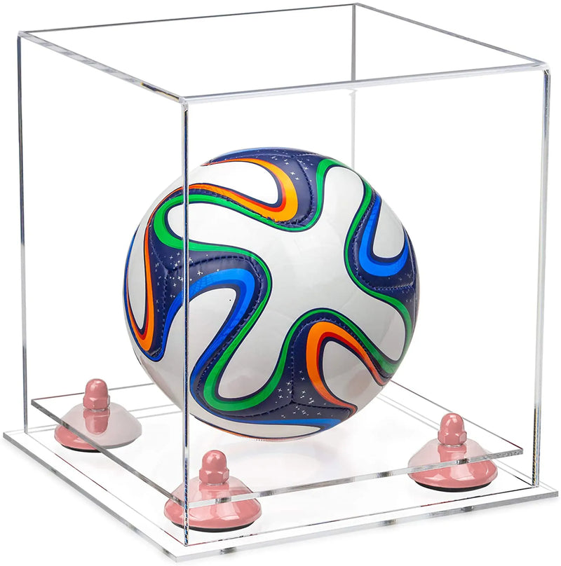 acrylic soccer ball display case for sale on Better Display Cases