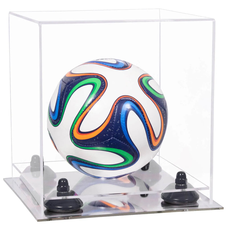 acrylic soccer ball display case for sale on Better Display Cases