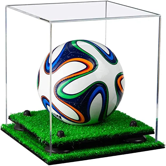 acrylic soccer ball display case for sale on Better Display Cases