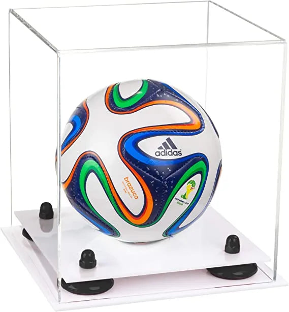 acrylic soccer ball display case for sale on Better Display Cases