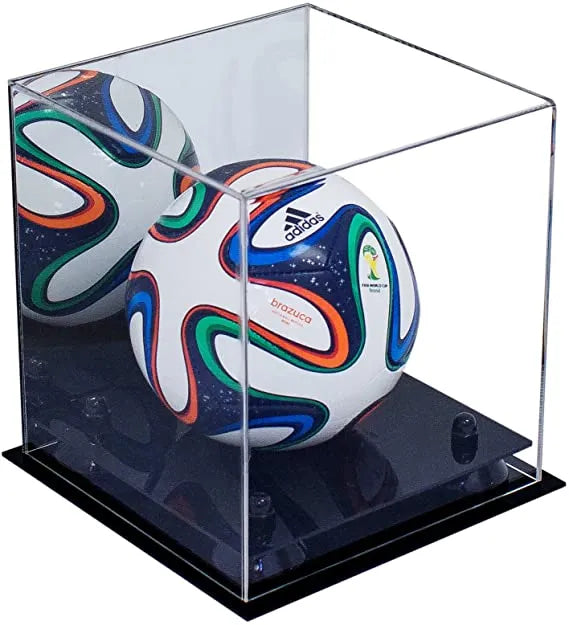 acrylic soccer ball display case for sale on Better Display Cases