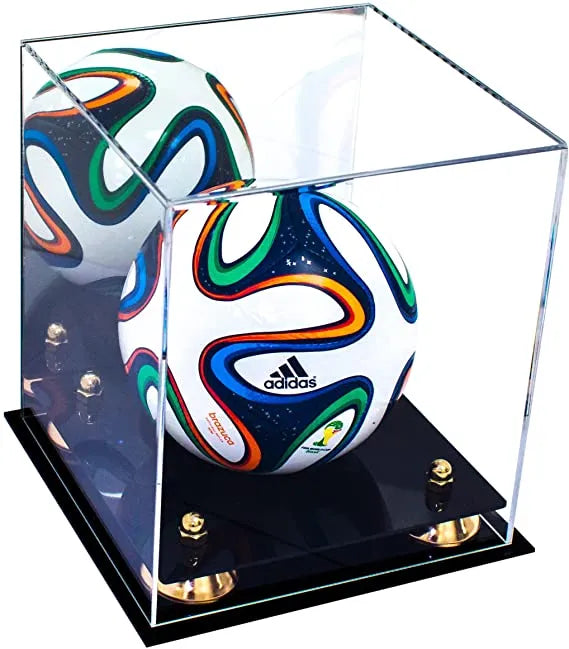 acrylic soccer ball display case for sale on Better Display Cases