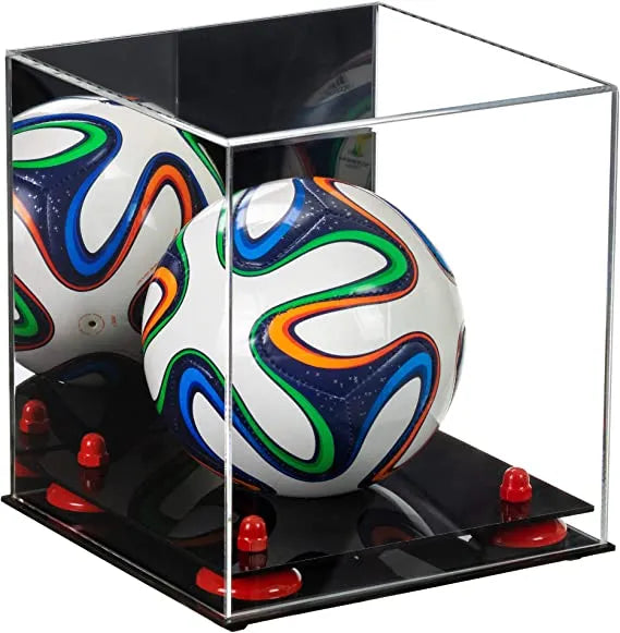 acrylic soccer ball display case for sale on Better Display Cases