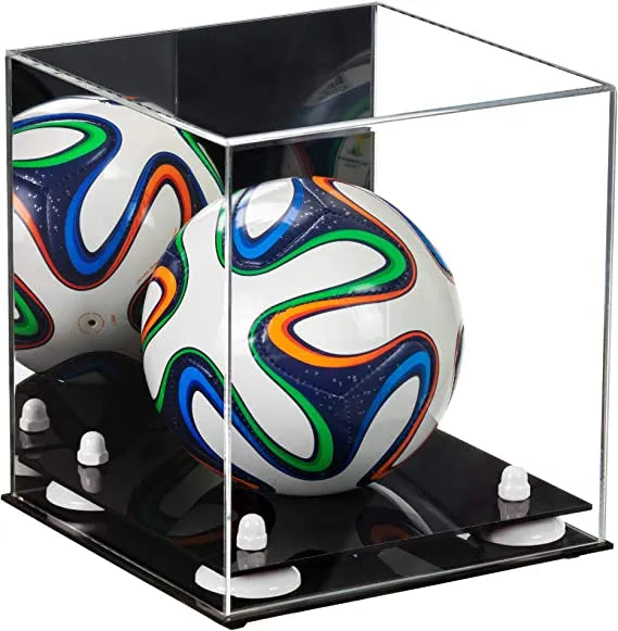 acrylic soccer ball display case for sale on Better Display Cases