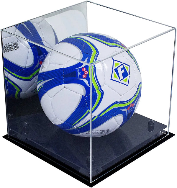 acrylic soccer ball display case for sale on Better Display Cases