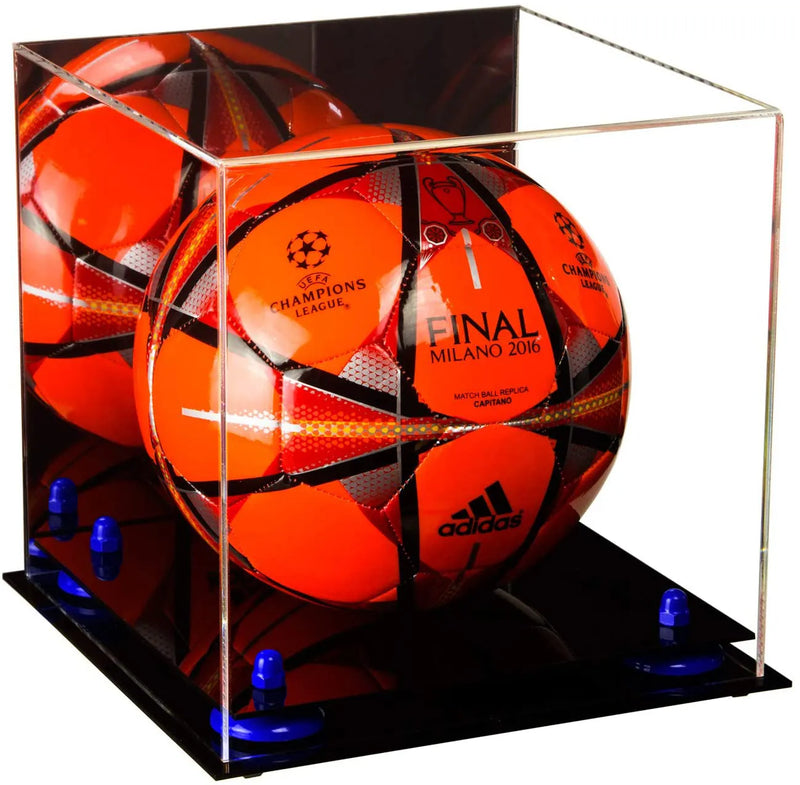 acrylic soccer ball display case for sale on Better Display Cases