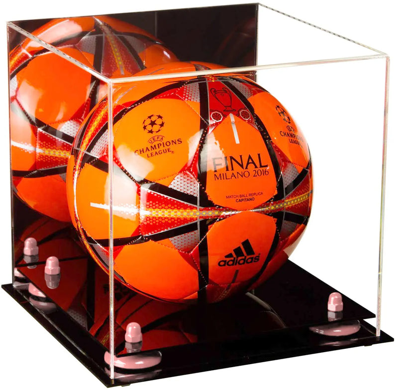 acrylic soccer ball display case for sale on Better Display Cases